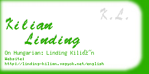 kilian linding business card
